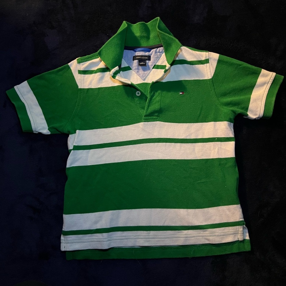 Tommy Hilfiger Green Striped Shirt
